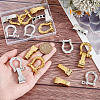 8 Bags 2 Colors Alloy Shackle Clasps FIND-UN0007-85-2