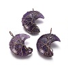 Natural Amethyst Tree of Life Wire Wrapped Pendants G-L520-E02-R-NF-1