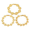 Brass Link Bracelets for Women BJEW-H209-01G-2