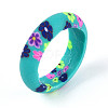 Handmade Polymer Clay Finger Rings CLAY-N013-27A-2
