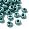 Synthetic Turquoise European Large Hole Beads G-Q442-15-1
