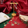 Christmas Theme Snowflake Stitch Markers HJEW-AB00184-4
