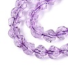 Crackle Transparent Glass Beads Strands GLAA-N068-02A-06-4