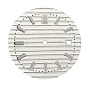 Luminous Glow in the Dark Brass Clock Face Dial CLOC-PW0001-03A-1