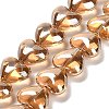 Electroplate Glass Beads Strands EGLA-B008-01A-PL03-1