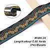 Ethnic Style Embroidery Polyester Ribbons SK-TAC0001-02-3