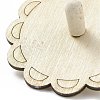 (Defective Closeout Sale: Wood Texture Marking)Wooden Spinning Tops AJEW-XCP0001-74-3