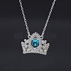 925 Sterling Silver Pendant Necklaces NJEW-BB60239-A-3