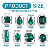 80Pcs 8 Styles Sew on Rhinestone RGLA-TA0001-11A-4