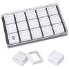 15Pcs Mini Square Acrylic Glass Window Boxes Sets CON-WH0088-43B-1