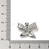 Rack Plating Brass Micro Pave Clear Cubic Zirconia Pendants KK-R158-06P-3