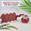10 Yard Metallic Polyester Wavy Fringe Trim Ribbon SRIB-GF0001-38N-6