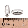 Letter Slider Beads for Watch Band Bracelet Making ALRI-O012-I-NR-3