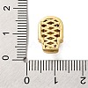 Skull Shape Rack Plating Brass with Cubic Zirconia Beads KK-S406-15G-3