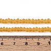 Frosted Transparent Glass Beads Strands GLAA-N016-4mm-24-2