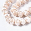 Electroplate Glass Beads Strands EGLA-A034-P1mm-A17-2