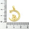 Brass Micro Pave Clear Cubic Zirconia Pendants FIND-Z044-03B-3