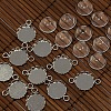 12mm Clear Domed Glass Cabochon Cover for Flat Round DIY Photo Brass Link Making DIY-X0114-P-1