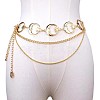 Alloy Moon Link 3 Layer Waist Chains for Women WGF4895-07-1