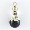 Natural Amethyst Pendants G-Q459-02B-1