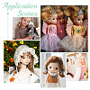 7Pcs 7 Colors Plastic Long Straight Hairstyle Doll Wig Hair DOLL-ME0001-06A-5