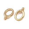SHEGRACE Brass Spring Gate Rings XGRQ58246-764G-2