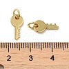 Rack Plating Brass Cubic Zirconia Charms X-KK-Q795-07G-3