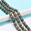 Tibetan Style dZi Beads Strands TDZI-E005-01H-2