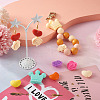 50Pcs 15 Style Food Grade Eco-Friendly Silicone Focal Beads SIL-TA0001-10-7