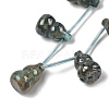Electroplate Natural Hemimorphite Beads Strands G-U012-A04-4