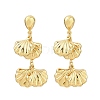 304 Stainless Steel Dangle Stud Earrings EJEW-P325-05C-G-4