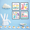 9Pcs 9 Styles Easter PET Hollow Out Drawing Painting Stencils Sets DIY-WH0383-0037-5