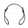 Adjustable Waxed Polyester Cord Bracelet Making AJEW-JB01312-01-1