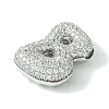 Rack Plating Brass Cubic Zirconia Pendants KK-S378-02P-B-2