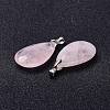 Natural Rose Quartz Pendants G-D084-01P-B15-4