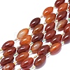 Natural Banded Agate/Striped Agate Beads Strands G-L544-062A-01-1