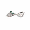 Brass Micro Pave Cubic Zirconia Charms KK-S364-254-2