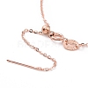 925 Sterling Silver Beadable Necklaces STER-I021-01RG-3
