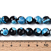 Dyed & Heated Natural Fire Crackle Agate Beads Strands G-N359-01B-05-5