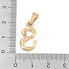 304 Stainless Steel Pendants STAS-F235-01G-S-3