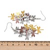 430 Stainless Steel Dragonfly Dangle Earrings EJEW-A137-04P-03-5