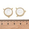 Brass Micro Pave Clear Cubic Zirconia Chandelier Component Links CU-CBA5585-03G-02-3
