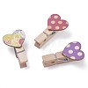 Wooden Craft Pegs Clips DIY-TA0003-02-4