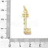 Brass Micro Pave Clear Cubic Zirconia Pendants KK-D289-01G-04-3