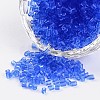 8/0 Two Cut Transparent Colours Round Hole Glass Seed Beads SEED-I005-6-1