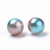 Rainbow Acrylic Imitation Pearl Beads OACR-R065-6mm-A09-2