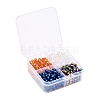 8 Strand 4 Colors Electroplate Glass Beads Strands EGLA-YW0001-37-4