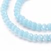 Opaque Solid Color Glass Beads Strands X-EGLA-A034-P4mm-D06-3