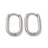 Non-Tarnish 304 Stainless Steel Oval Hoop Earrings EJEW-M218-02A-P-4