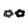 Flower Theme Printed Acrylic Pendants OACR-T028-06A-1